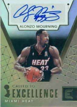 2017-18 Panini Essentials - Called to Excellence Gold #CE-AMG Alonzo Mourning Front