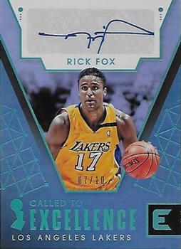 2017-18 Panini Essentials - Called to Excellence Platinum #CE-RFX Rick Fox Front