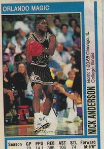 1991-92 Panini Stickers (Greek) #70 Nick Anderson Front