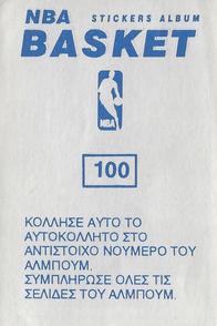 1991-92 Panini Stickers (Greek) #100 Larry Bird Back