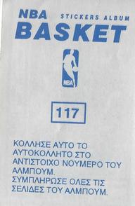 1991-92 Panini Stickers (Greek) #117 Horace Grant Back