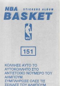 1991-92 Panini Stickers (Greek) #151 Glen Rice Back