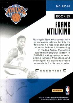 2017-18 Panini Essentials - Essential Rookies #ER-13 Frank Ntilikina Back