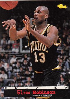 1994 Classic Draft - Basketball Previews #BP4 Glenn Robinson Front