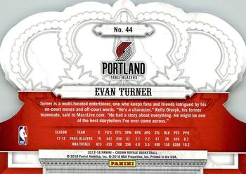 2017-18 Panini Crown Royale #44 Evan Turner Back