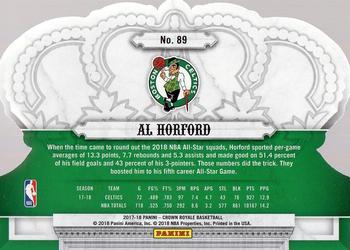 2017-18 Panini Crown Royale #89 Al Horford Back