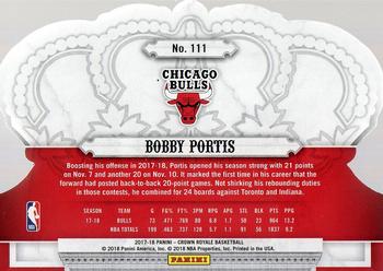 2017-18 Panini Crown Royale #111 Bobby Portis Back
