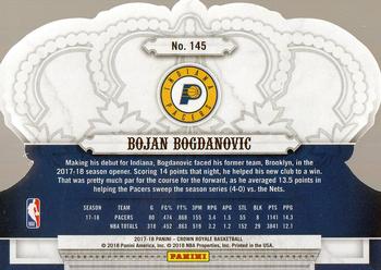 2017-18 Panini Crown Royale #145 Bojan Bogdanovic Back