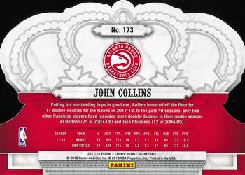 2017-18 Panini Crown Royale #173 John Collins Back