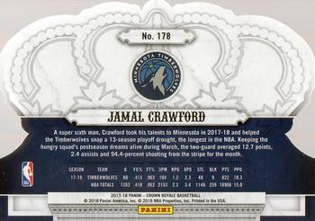 2017-18 Panini Crown Royale #178 Jamal Crawford Back