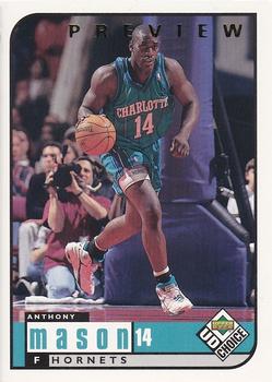 1998-99 UD Choice Preview #13 Anthony Mason Front