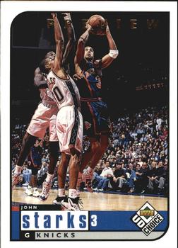 1998-99 UD Choice Preview #97 John Starks Front