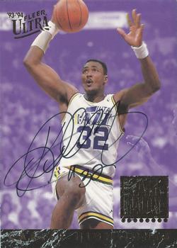 1993-94 Ultra - Karl Malone Career Highlights Autographs #2 Karl Malone Front