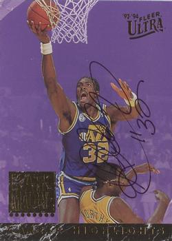 1993-94 Ultra - Karl Malone Career Highlights Autographs #3 Karl Malone Front