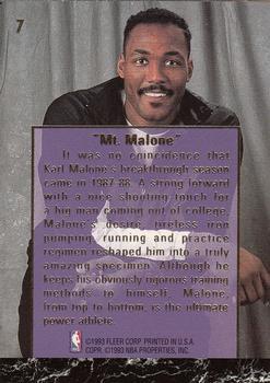 1993-94 Ultra - Karl Malone Career Highlights Autographs #7 Karl Malone Back