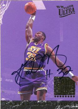 1993-94 Ultra - Karl Malone Career Highlights Autographs #9 Karl Malone Front