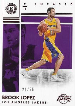 2017-18 Panini Encased - Red #39 Brook Lopez Front