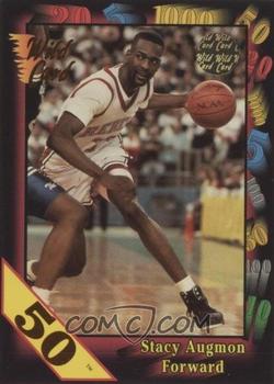 1991-92 Wild Card - Red Hot Rookies 50 Stripe #6 Stacey Augmon Front