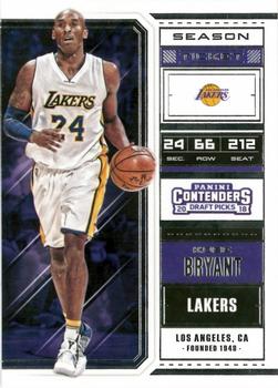 2018 Panini Contenders Draft Picks #34 Kobe Bryant Front