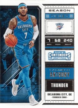 2018 Panini Contenders Draft Picks #7 Carmelo Anthony Front