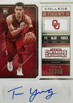 2018 Panini Contenders Draft Picks #56 Trae Young Front