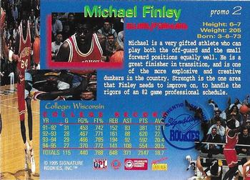 1995 Signature Rookies Draft Day - Signatures Promos #2 Michael Finley Back