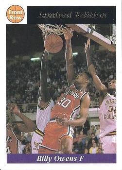1991 Front Row Billy Owens #1 Billy Owens Front