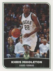 2017-18 Panini Stickers (Italy) #116 Khris Middleton Front
