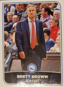 2017-18 Panini Stickers (Italy) #157 Brett Brown Front