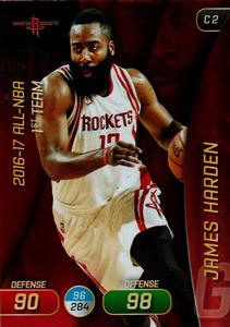 2017-18 Panini Stickers (Italy) - Adrenalyn XL #C 2 James Harden Front