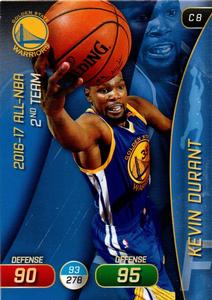 2017-18 Panini Stickers (Italy) - Adrenalyn XL #C 8 Kevin Durant Front