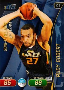 2017-18 Panini Stickers (Italy) - Adrenalyn XL #C 9 Rudy Gobert Front