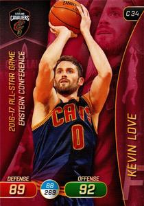 2017-18 Panini Stickers (Italy) - Adrenalyn XL #C 34 Kevin Love Front