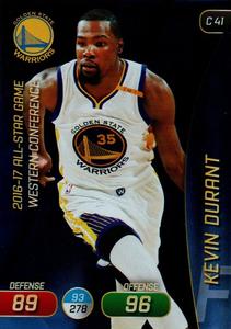 2017-18 Panini Stickers (Italy) - Adrenalyn XL #C 41 Kevin Durant Front