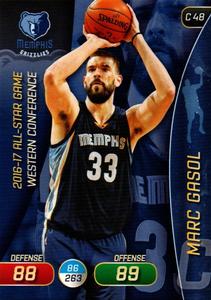 2017-18 Panini Stickers (Italy) - Adrenalyn XL #C 48 Marc Gasol Front