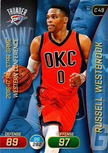 2017-18 Panini Stickers (Italy) - Adrenalyn XL #C 49 Russell Westbrook Front