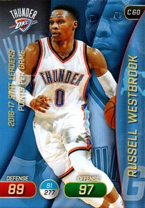 2017-18 Panini Stickers (Italy) - Adrenalyn XL #C 60 Russell Westbrook Front