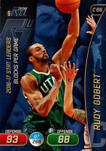 2017-18 Panini Stickers (Italy) - Adrenalyn XL #C 66 Rudy Gobert Front