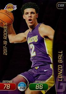 2017-18 Panini Stickers (Italy) - Adrenalyn XL #C 69 Lonzo Ball Front