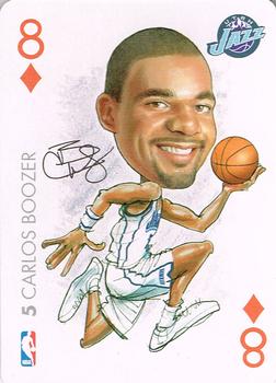 2004-05 All Pro Deal NBA Sports Playing Cards #8♦ Carlos Boozer Front