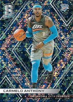 2017-18 Panini Spectra - Neon Blue #11 Carmelo Anthony Front