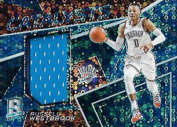 2017-18 Panini Spectra - Catalysts Neon Blue #CAT-2 Russell Westbrook Front