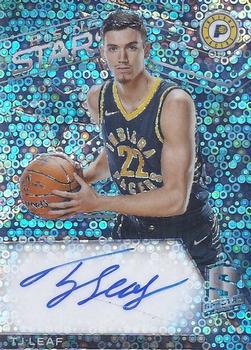 2017-18 Panini Spectra - Rising Stars Signatures Neon Blue #RS-TJL TJ Leaf Front