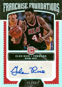 2017-18 Panini Cornerstones - Franchise Foundations Signatures Silver #FF-GRC Glen Rice Front