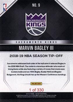 2018-19 Panini Instant NBA #9 Marvin Bagley III Back