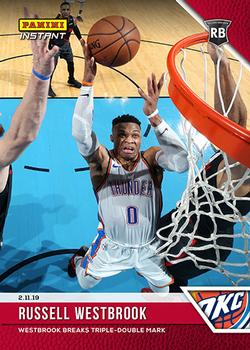 2018-19 Panini Instant NBA #99 Russell Westbrook Front