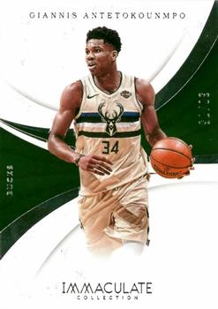 2017-18 Panini Immaculate Collection #7 Giannis Antetokounmpo Front
