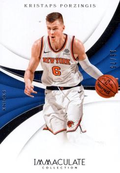 2017-18 Panini Immaculate Collection #42 Kristaps Porzingis Front