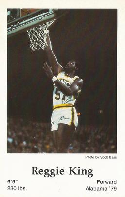 1983-84 Seattle SuperSonics Police #NNO Reggie King Front