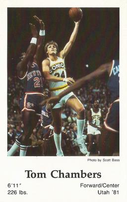 1983-84 Seattle SuperSonics Police #NNO Tom Chambers Front